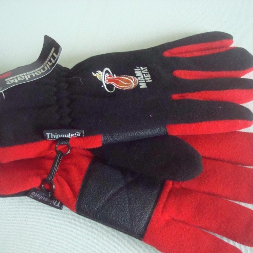 MIAMI HEAT GLOVES MITTENS‎ ADULT L/XL  VINTAGE G-CAP G4
